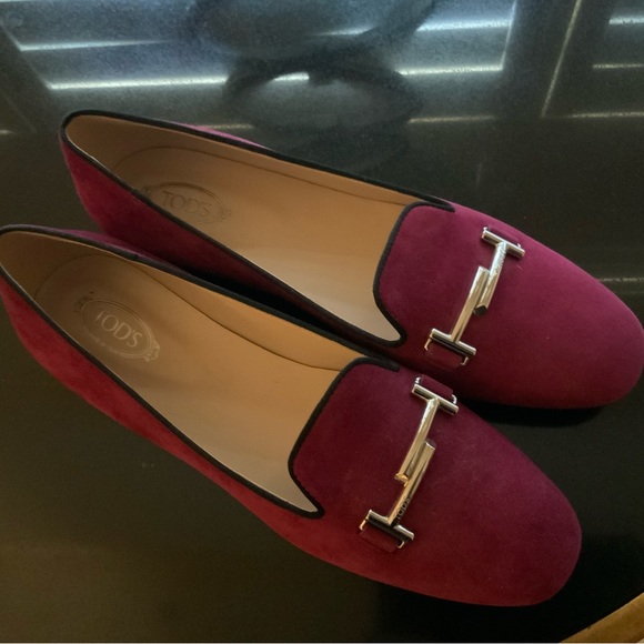 TOD’S DOUBLE T SUEDE SLIP ON LOAFER NWOT - Picture 4 of 9